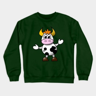 Cartoon cow Crewneck Sweatshirt